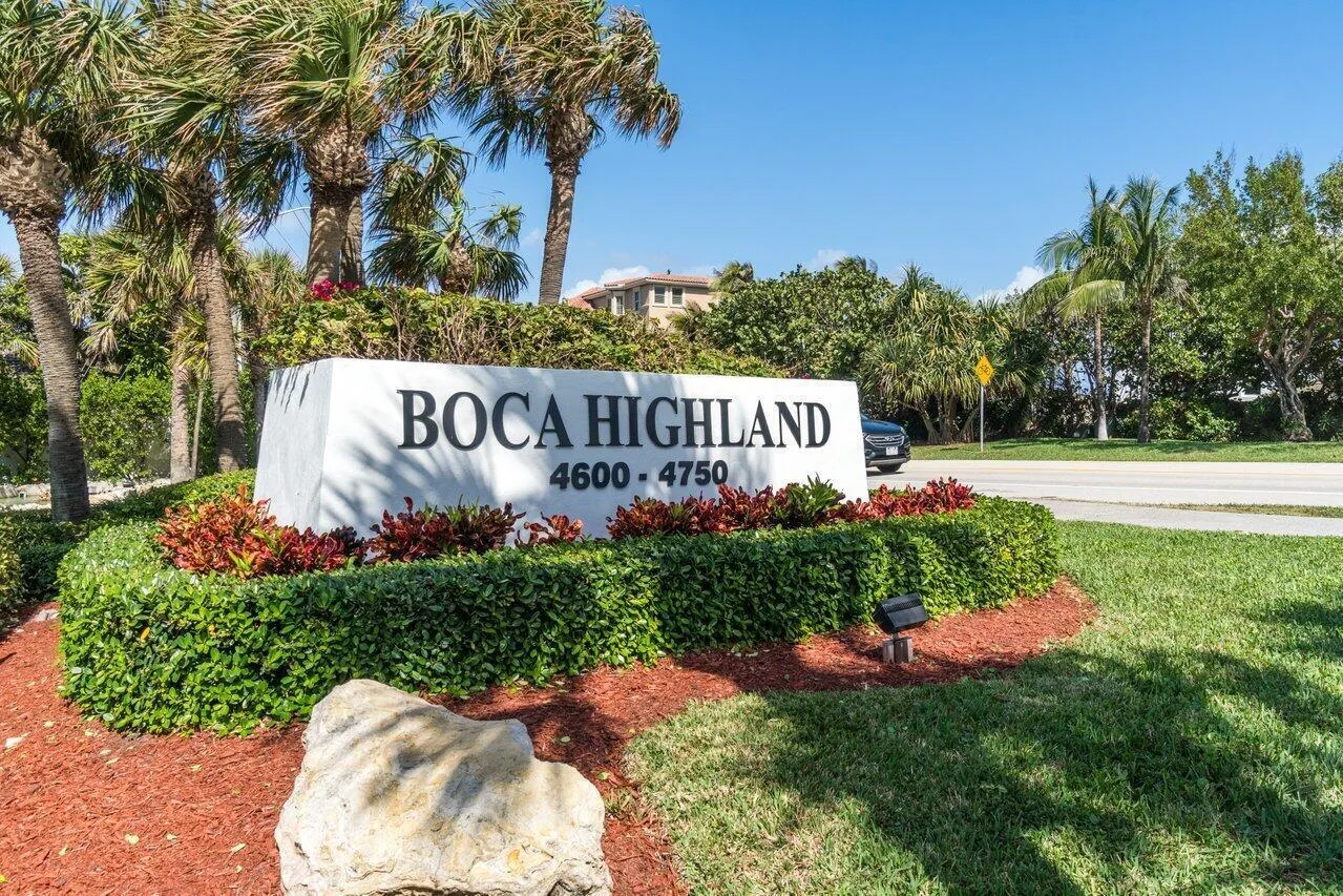 Boca Highland Beach Club entrance