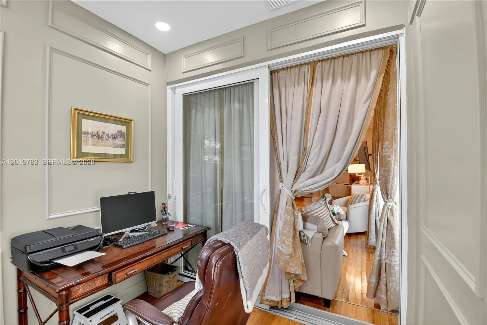 separate office space inside primary bedroom