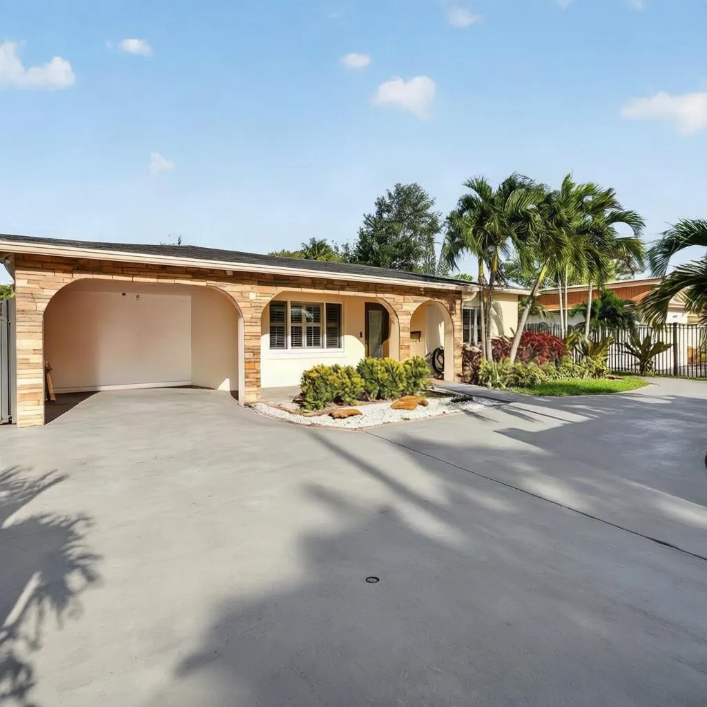 Change the orange outdoor flooring to ce