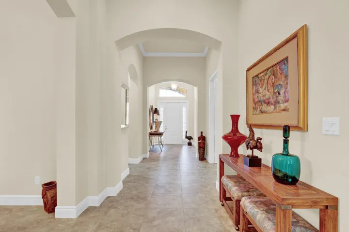 Entry view from the main living. Light, bright, and open