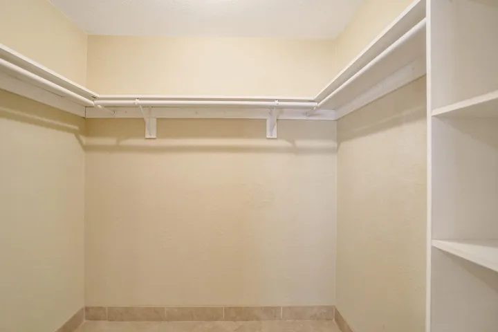 Primary walk in closet