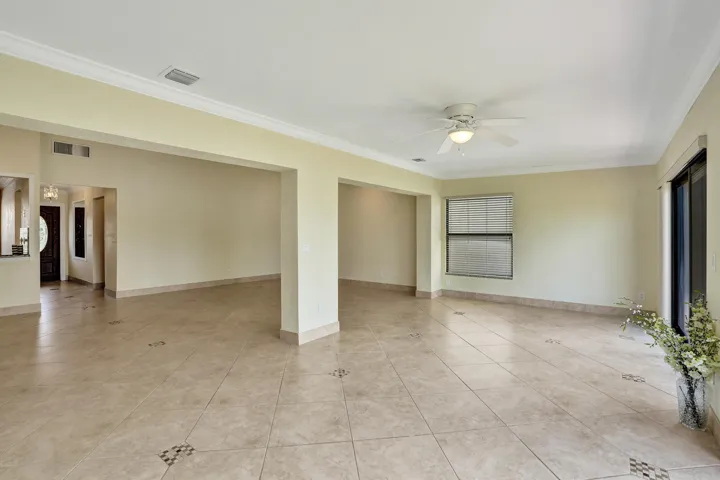 Family room looking into living area