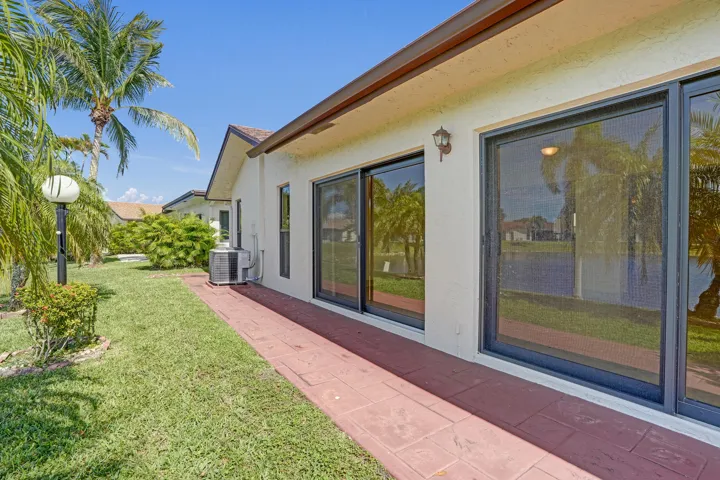 Large back patio