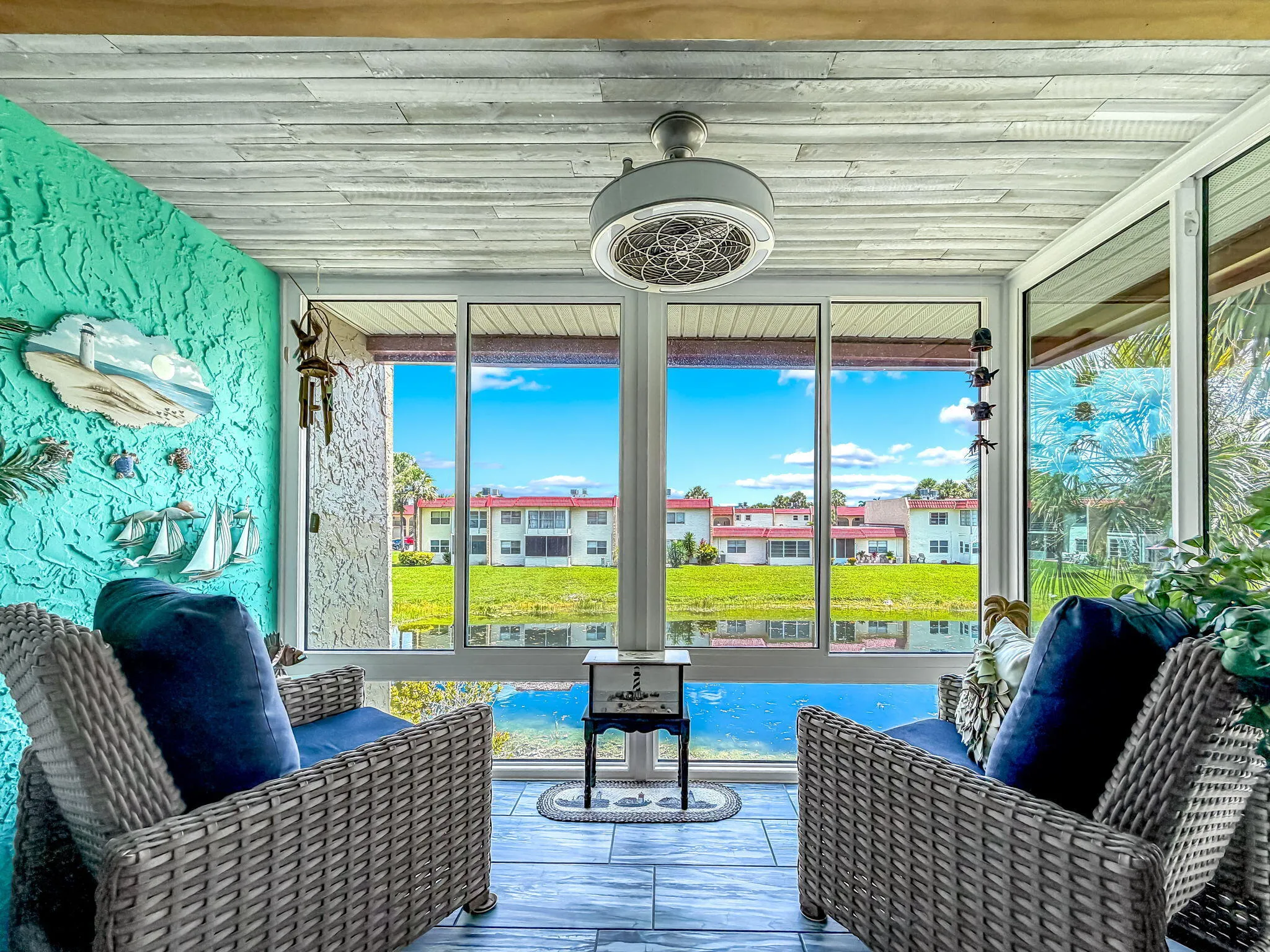 Waterview from Patio - Impact Glass Enclosure
