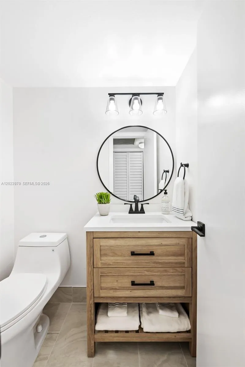 Renovated, Modern Guest Bathroom