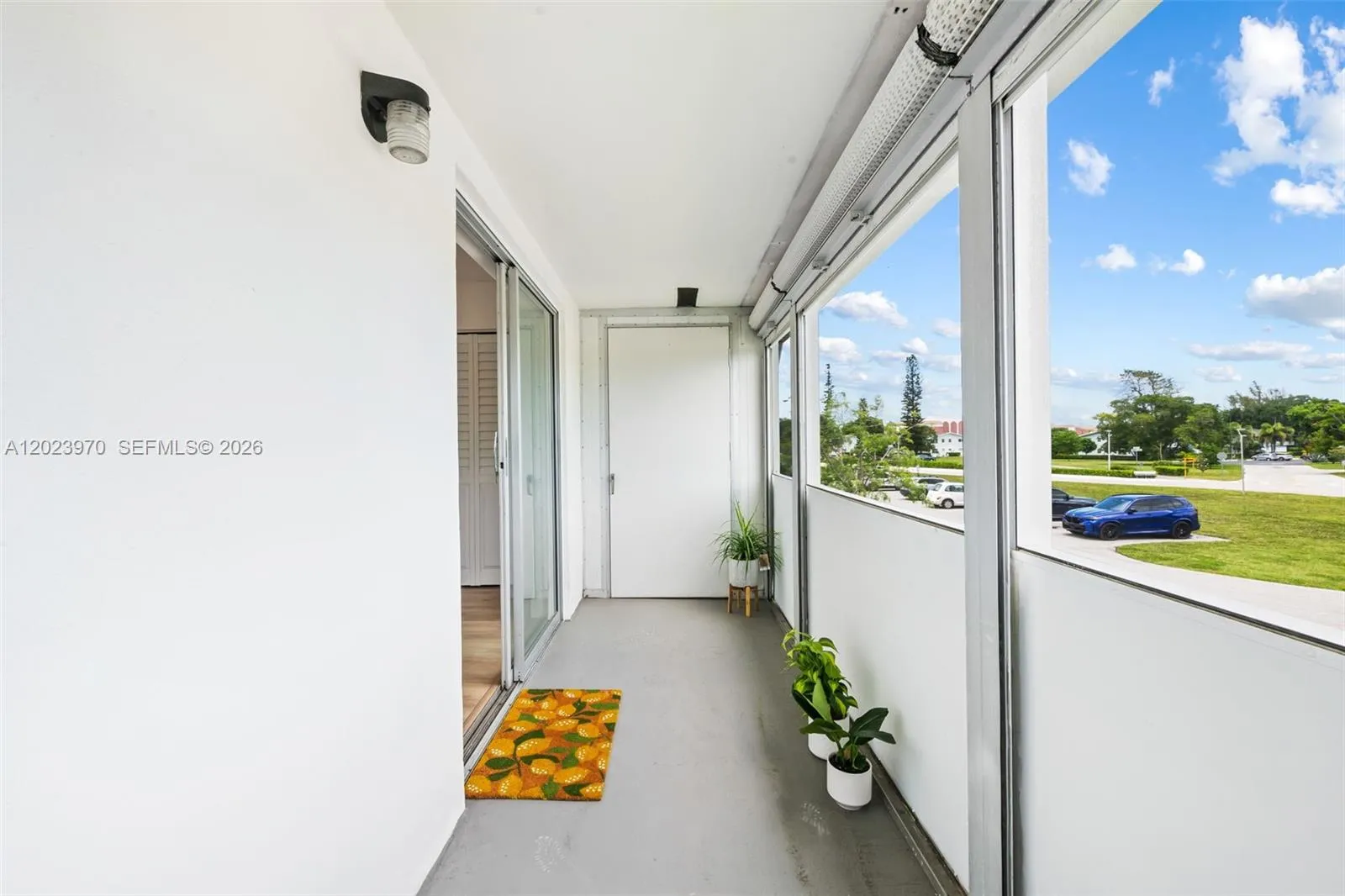 Well-kept unit with storage closet