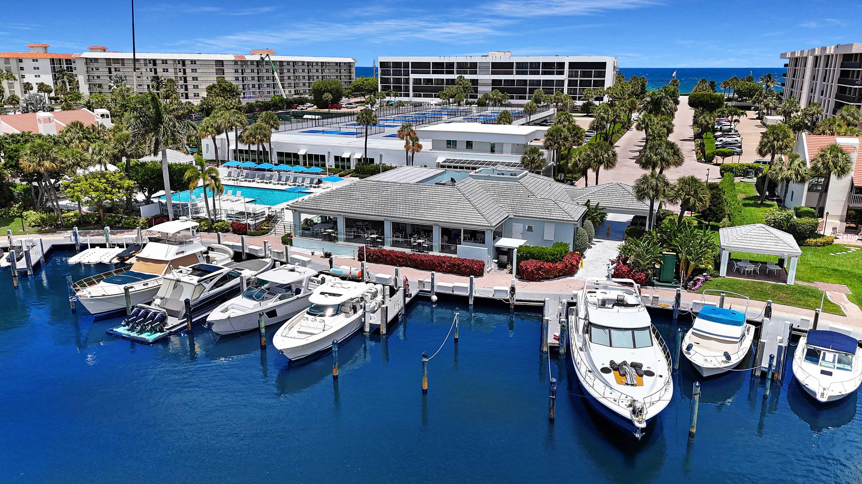 Yacht & Racquet Club of Boca Raton marina and waterfront setting.