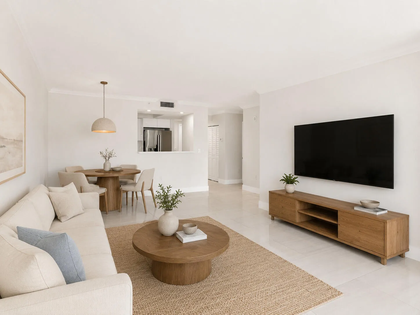 Virtually Staged Living Room