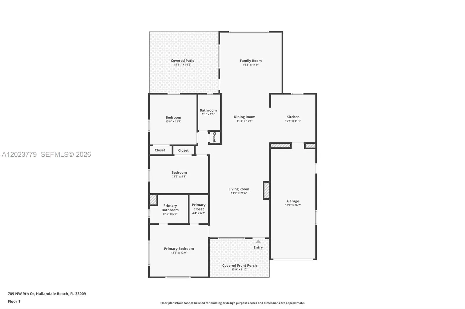 For approximate sizes only. Buyer to verify floor plan sizes