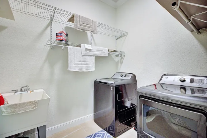 inside laundry room