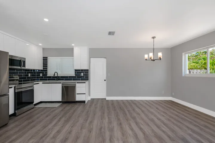 Kitchen and dining area