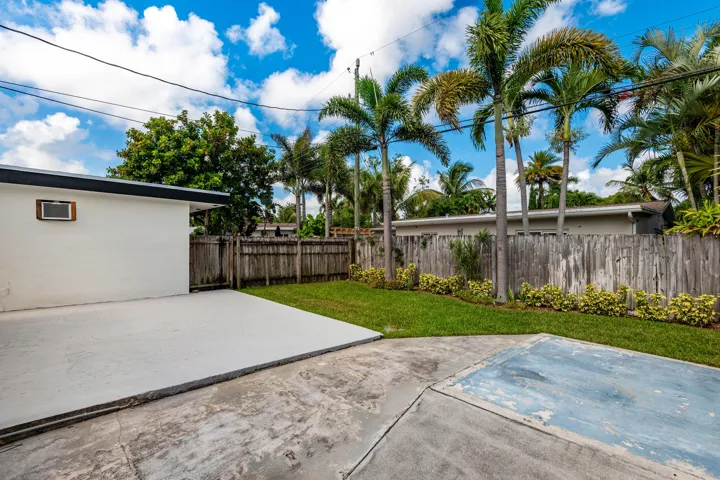 Back yard and back of house