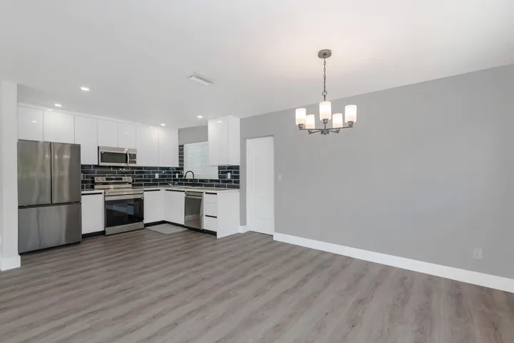Dining and kitchen area