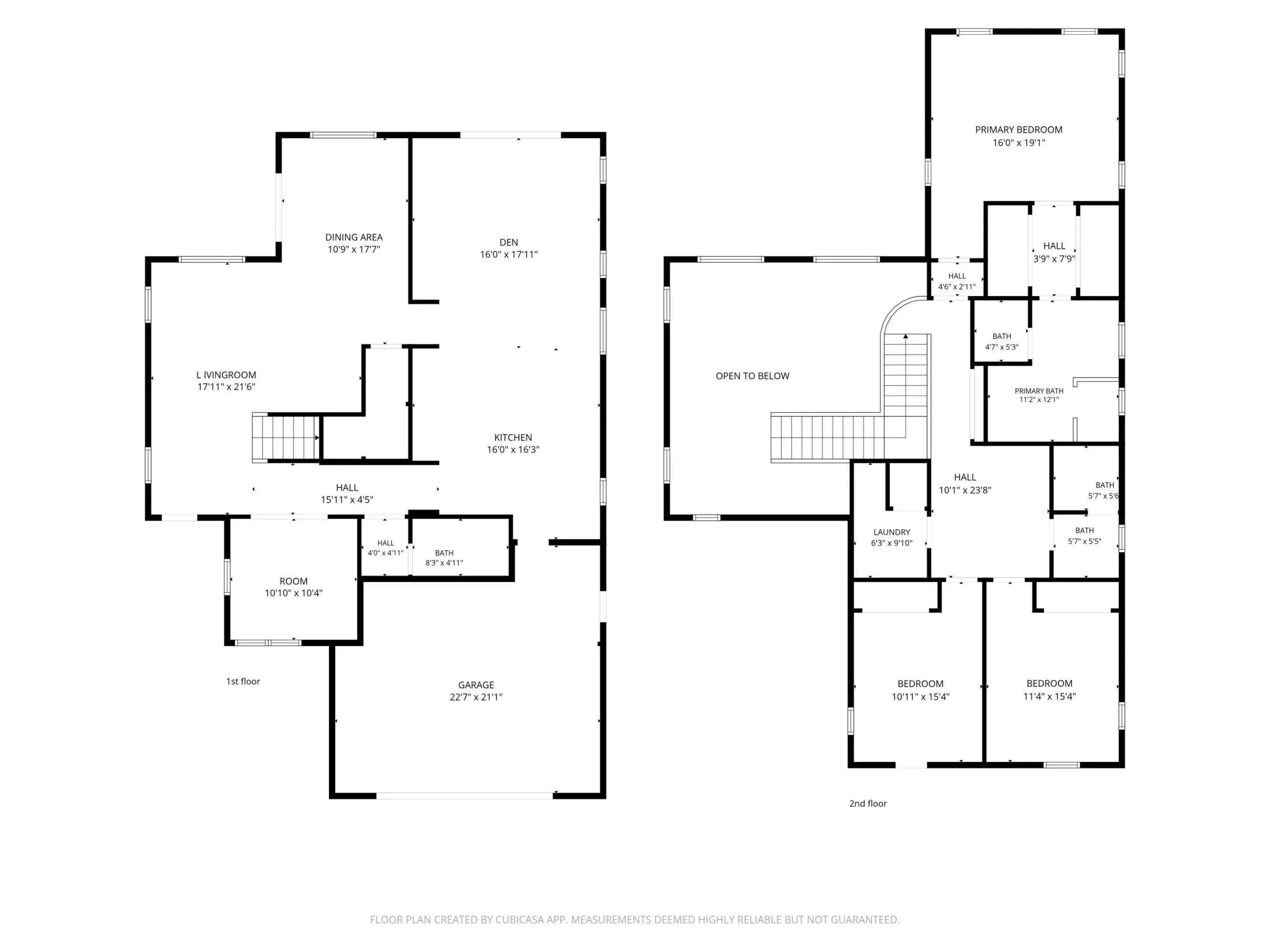 Floor Plans Both Floors