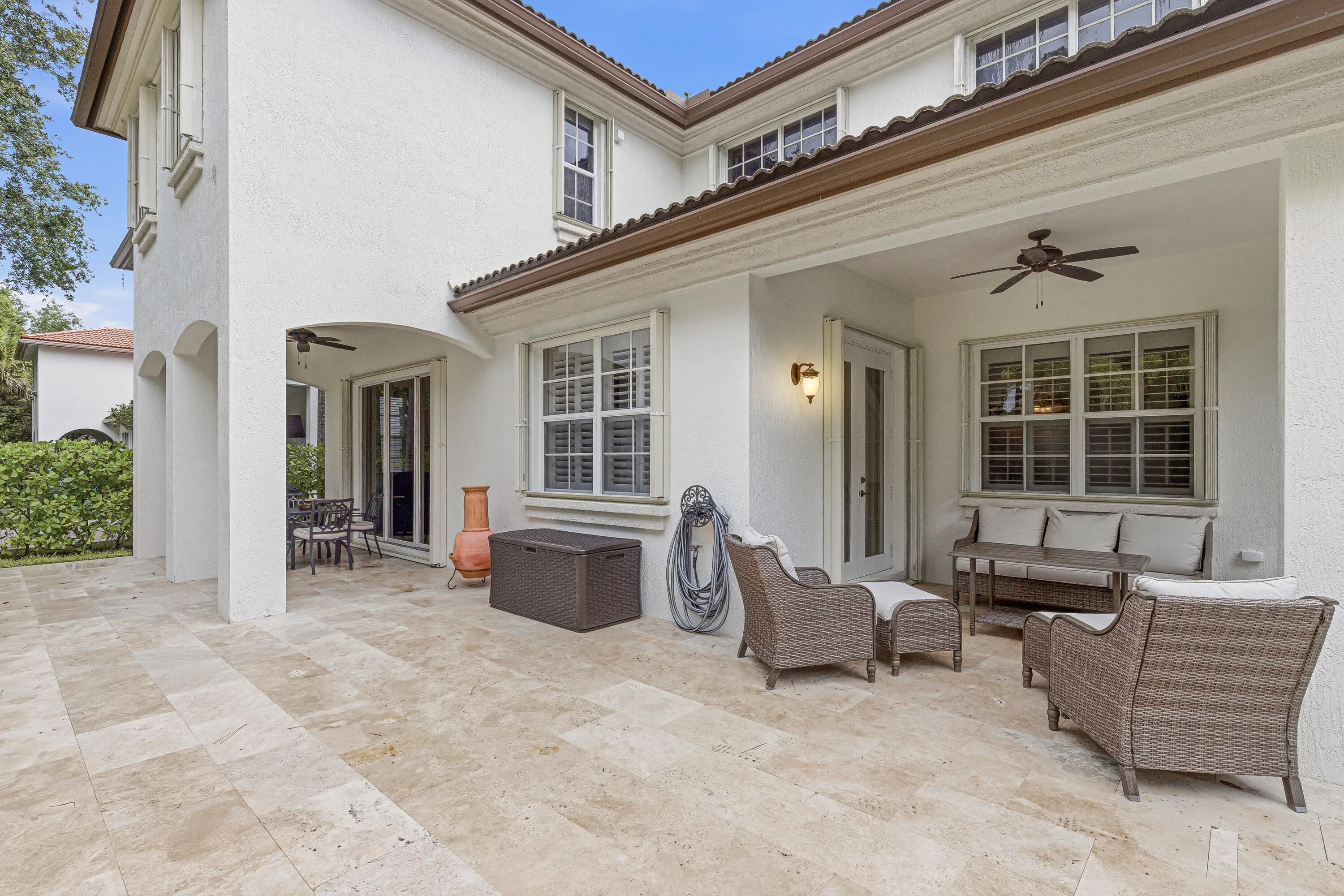 Back of Home Covered Patio
