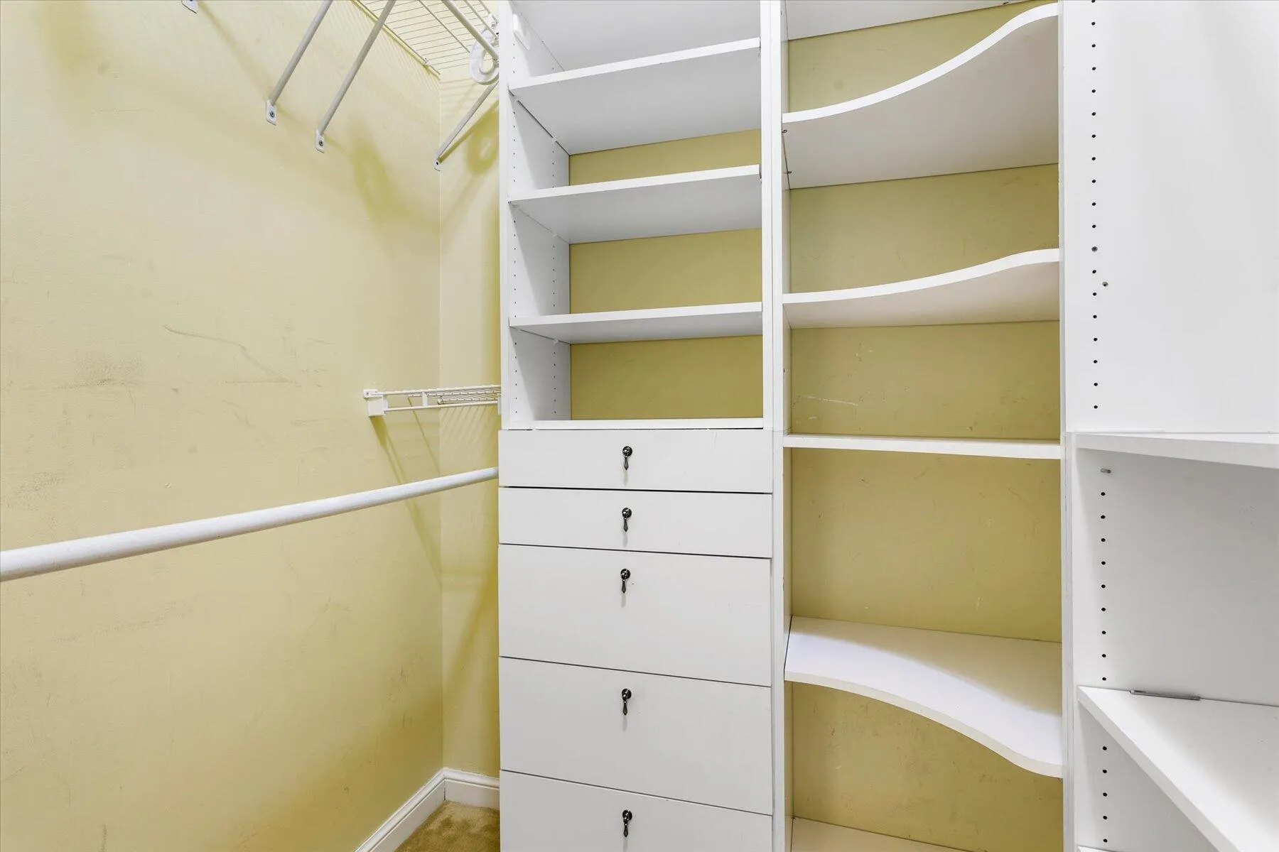 Walk in Closets with Built ins