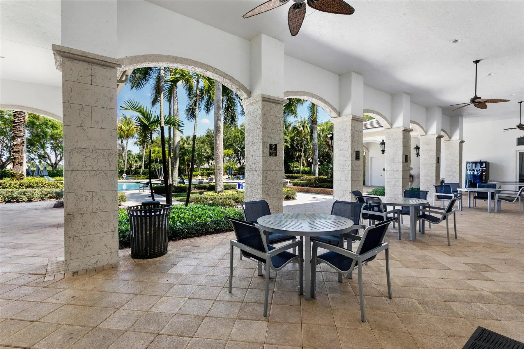 Clubhouse covered patio