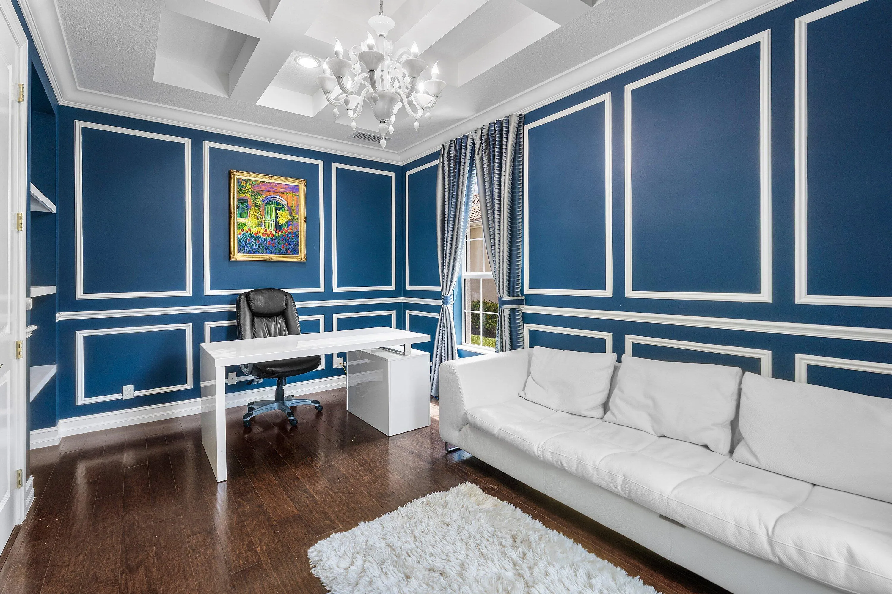 spacious office offers privacy + lovely views