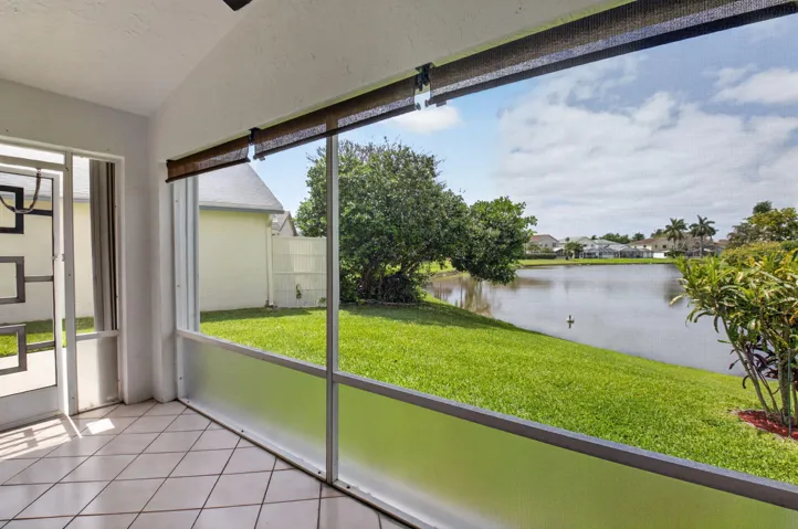 Covered patio view