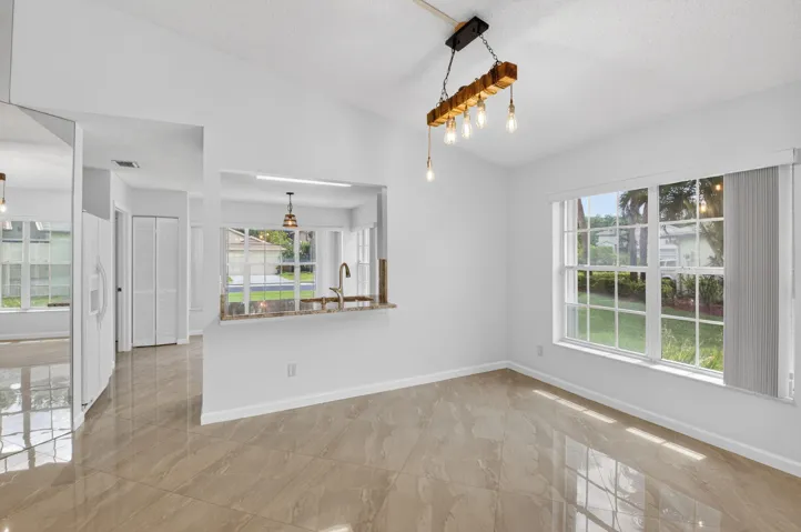 Dining to kitchen view