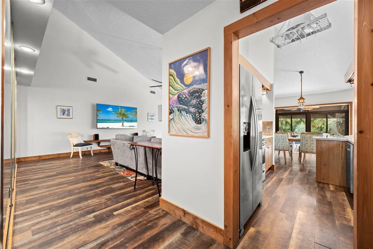 View Upon Entry to Kitchen/Living Room