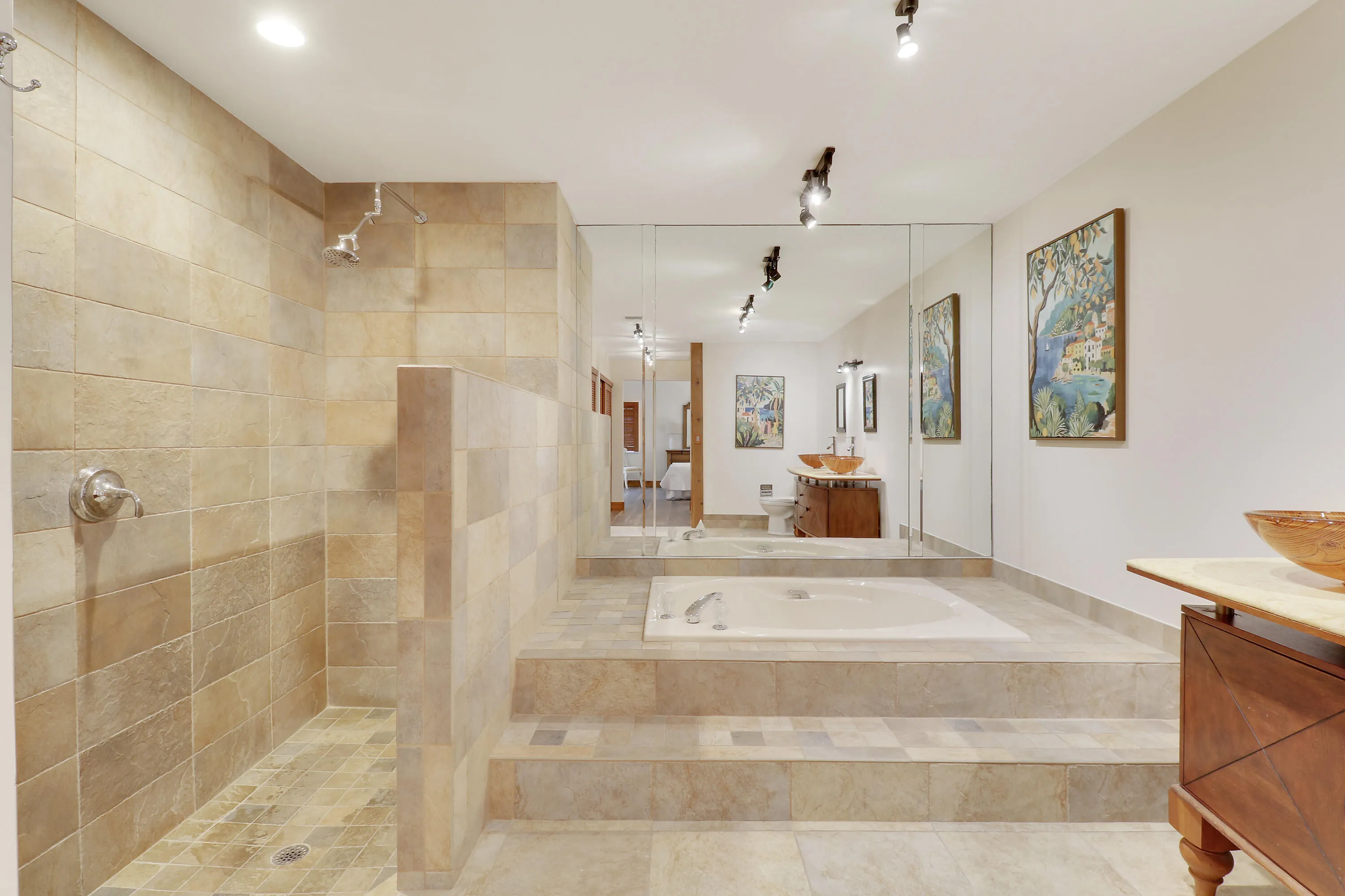 Walk In Shower in Master