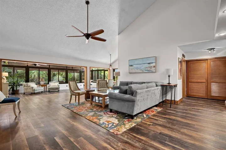Living Room to Sun Room View