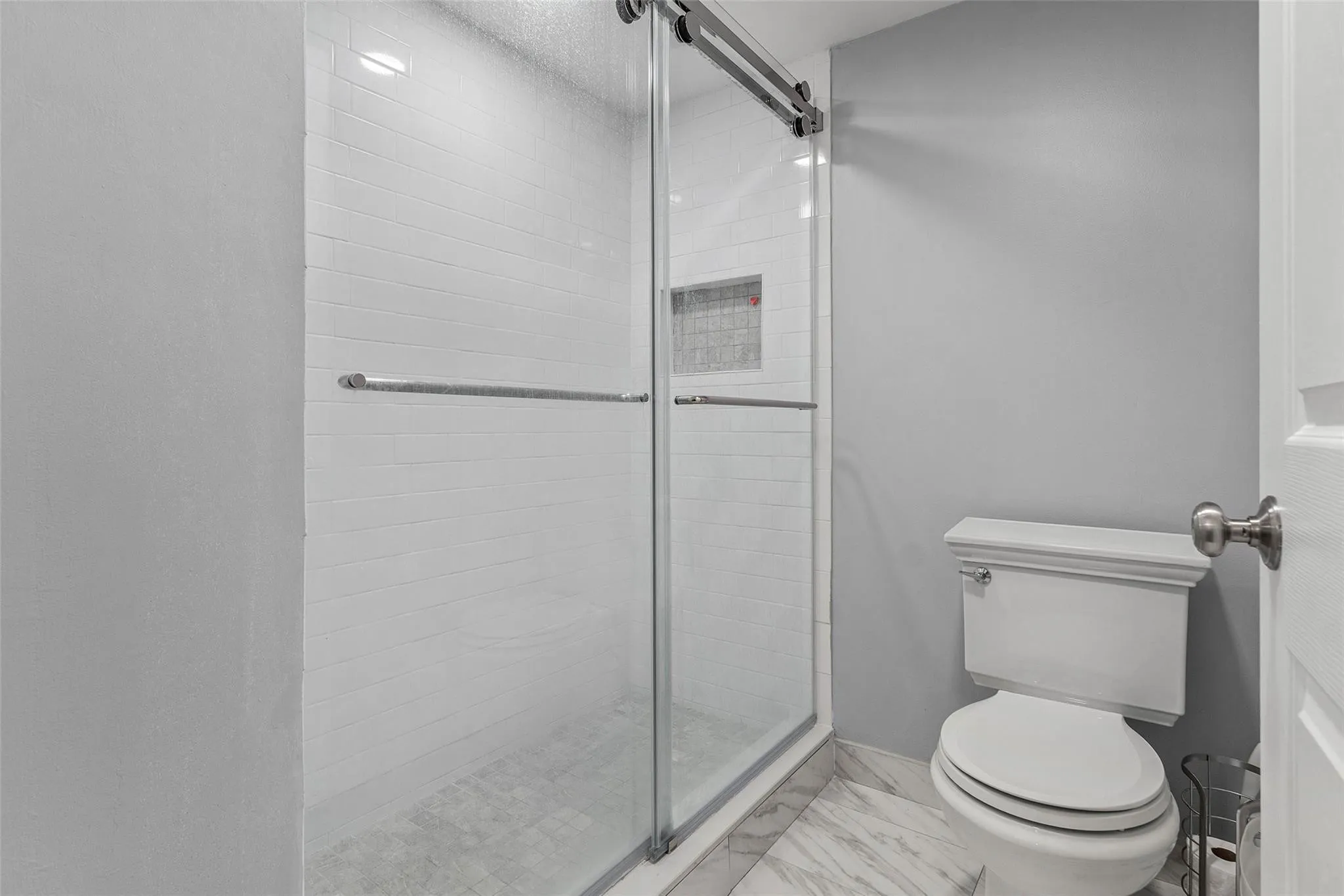 Large primary shower, newly remodeled fit for Royalty!