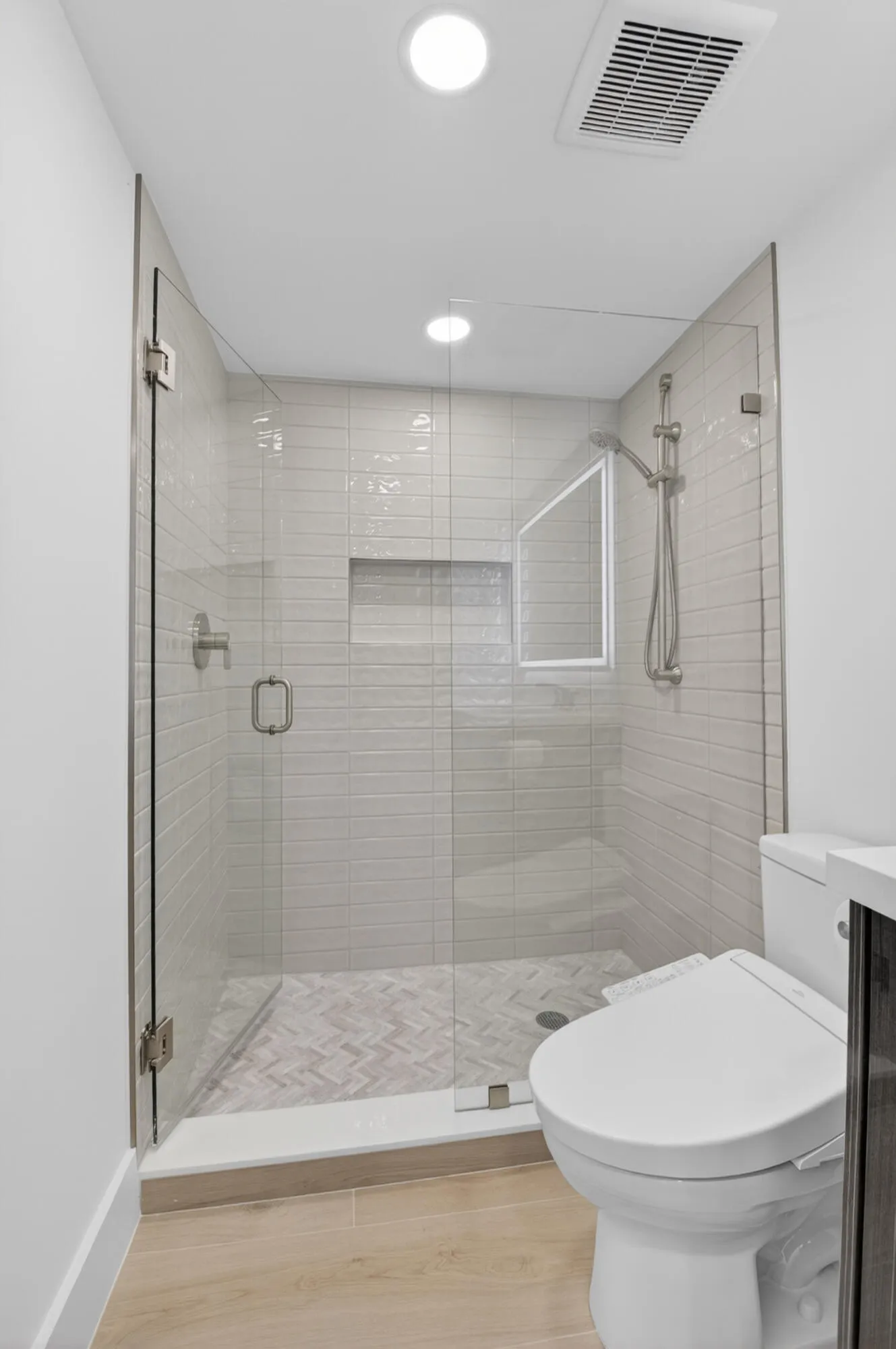Full tiled shower