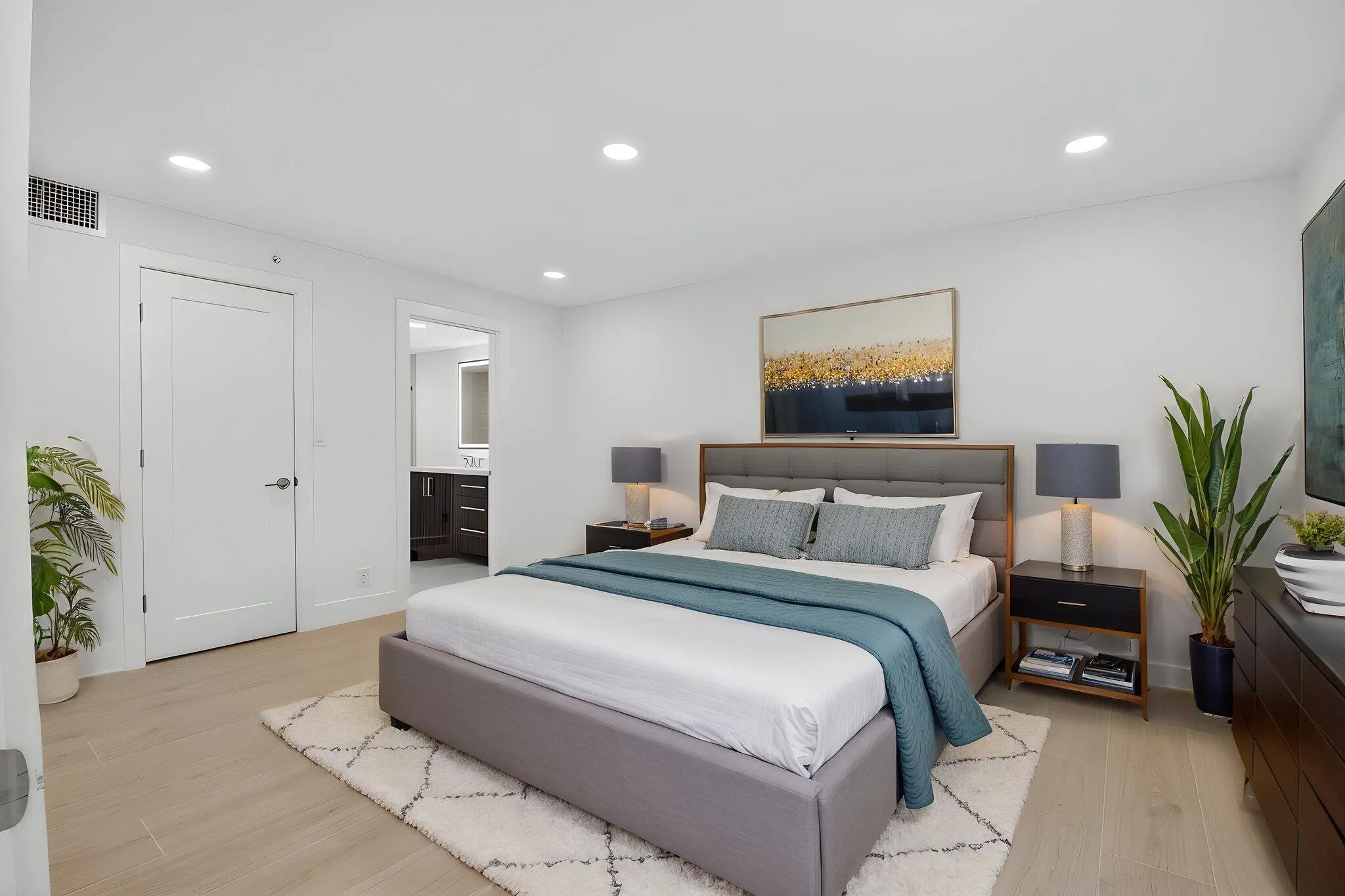 Staged primary​​‌​​​​‌​​‌‌​‌‌​​​‌‌​‌​‌​‌​​​‌​​ bedroom