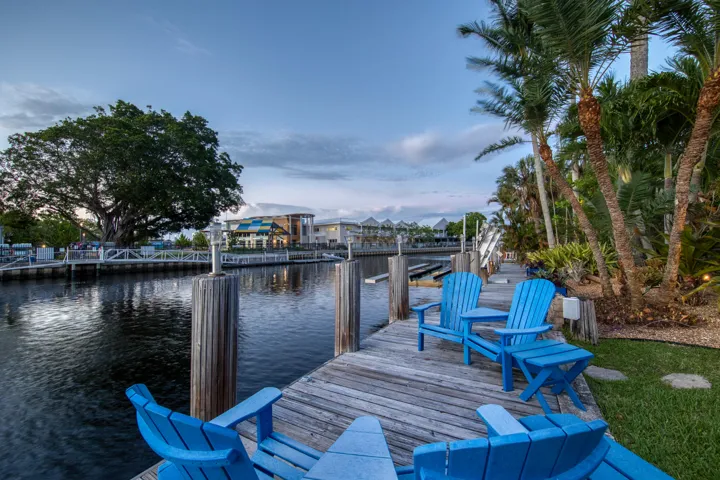 Enjoy the dock at sunset