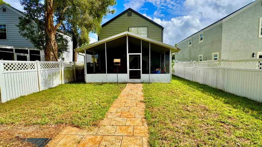 Large backyard