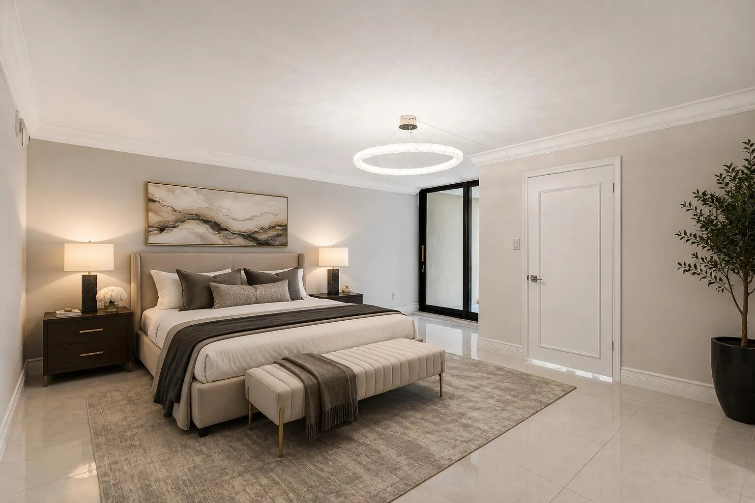 Primary Bedroom AI Staging