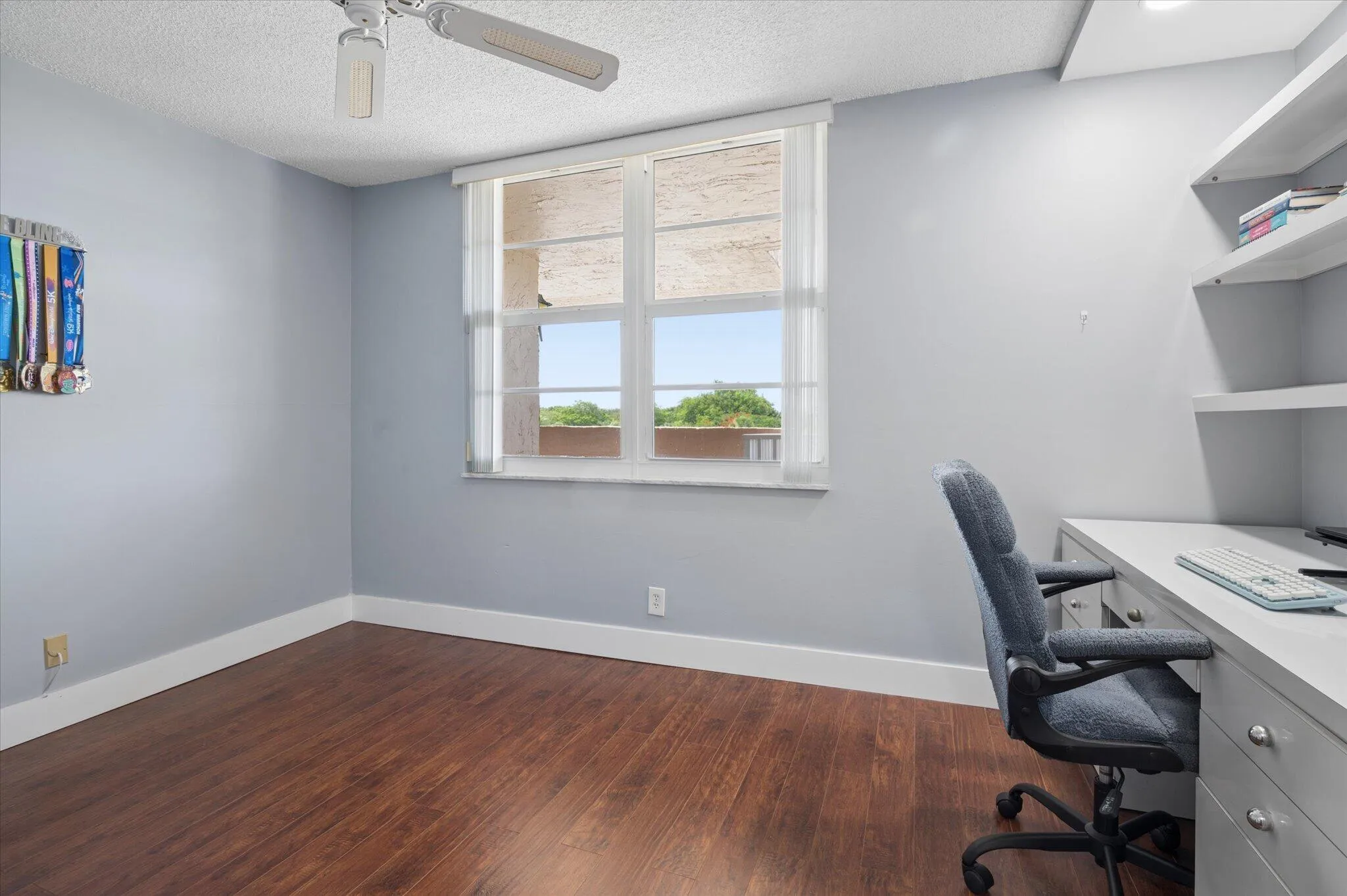 Guest Bedroom with Custom Built-in Desk