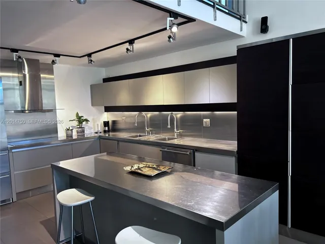 Custom Pantry and Island Snack Bar