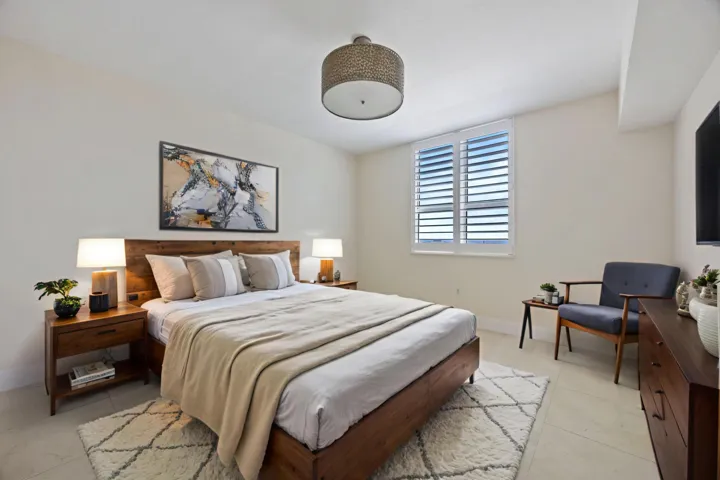 Virtually Staged Primary Bedroom