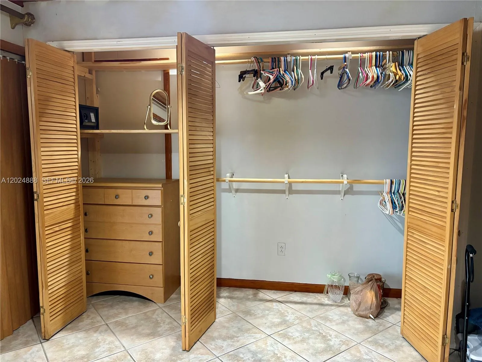 1st bedroom main closet