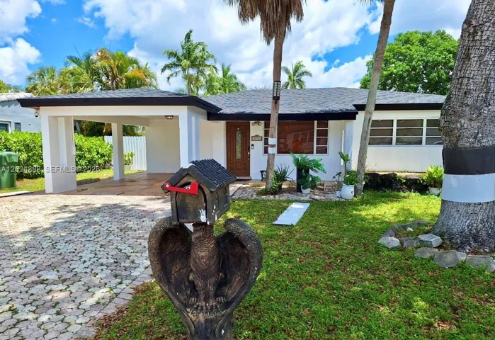 front of the house