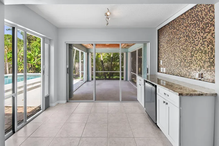 View from Family Room to Patio