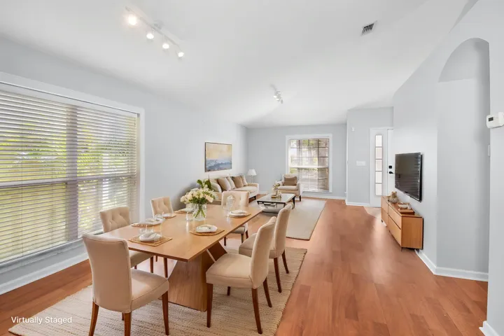 Virtually Staged Dining & Living Areas