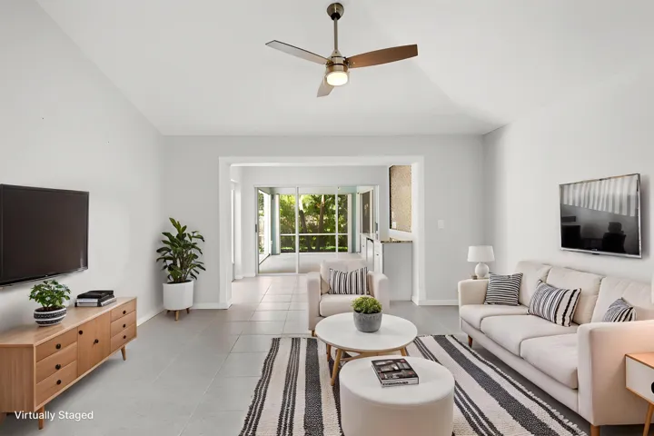 Virtually Staged Family Room