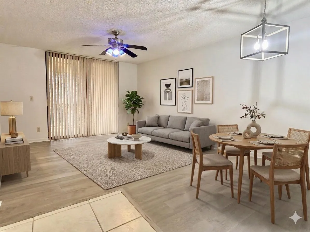 Virtual staged dinning family