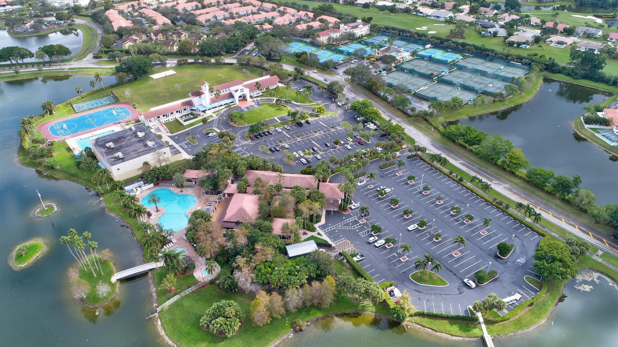 Mission Bay showing Chris Evert Tennis a