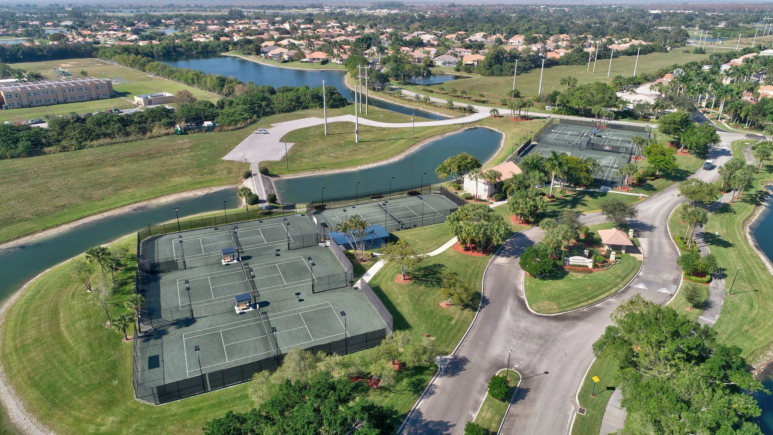 tennis courts