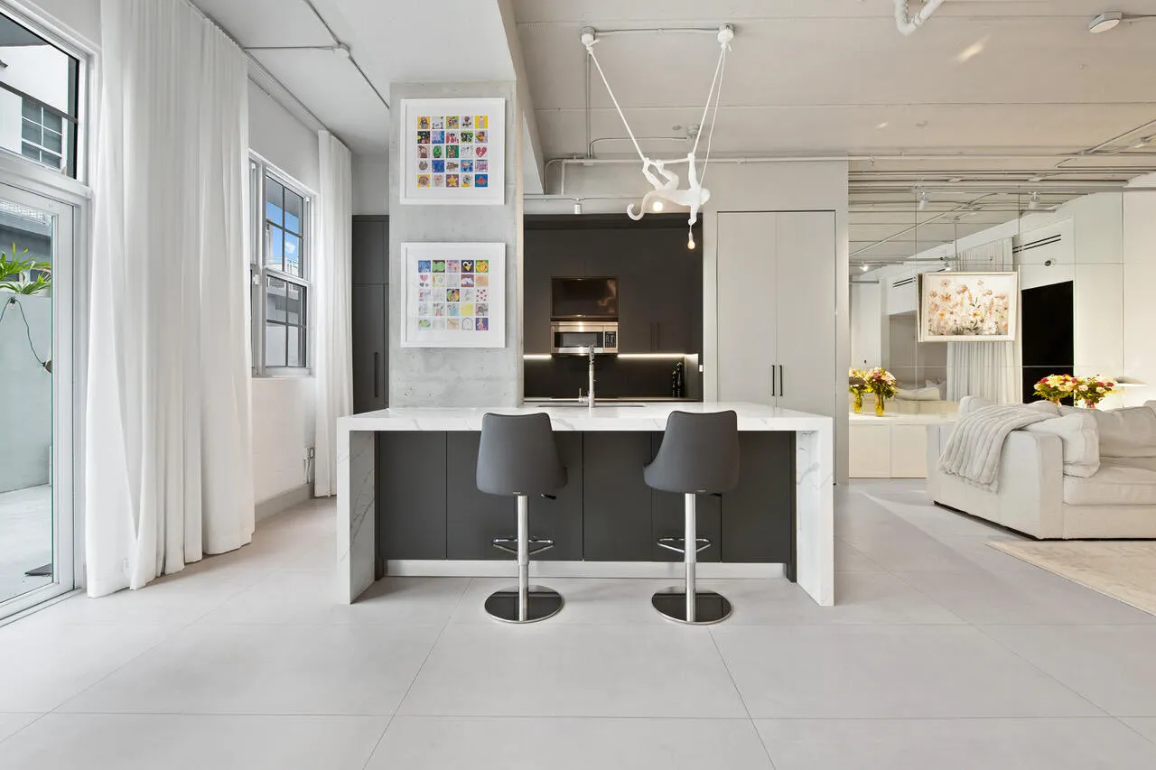 kitchen from dining