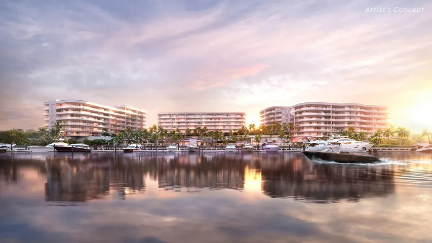 Aerial view from Intracoastal Waterway