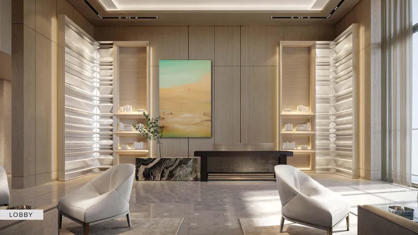 2 Story Lobby Entrance - This property features 20,000SF of amenities.