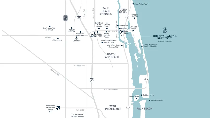 The Ritz-Carlton Location Map