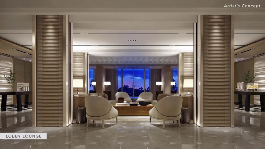 Lobby Lounge facing Intracoastal.