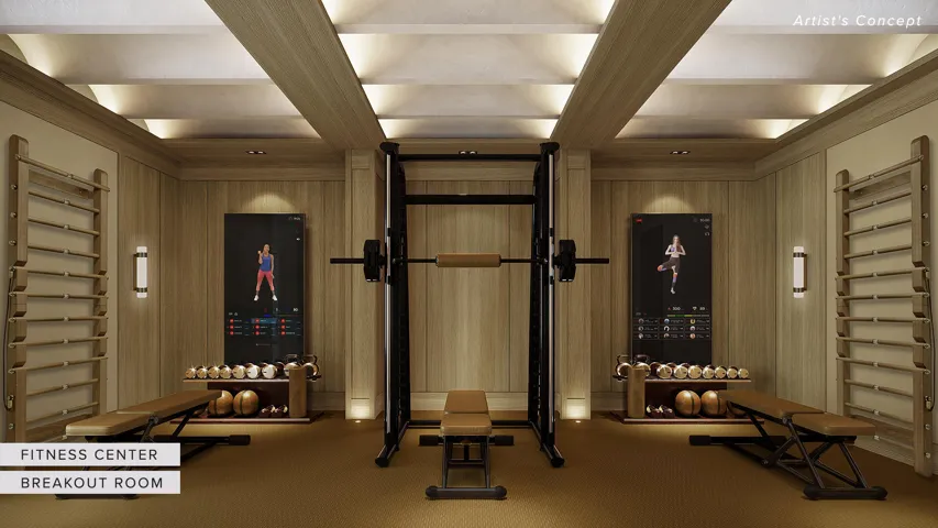 20,000 Square Feet of Amenities including expansive fitness center with technology fitness room.